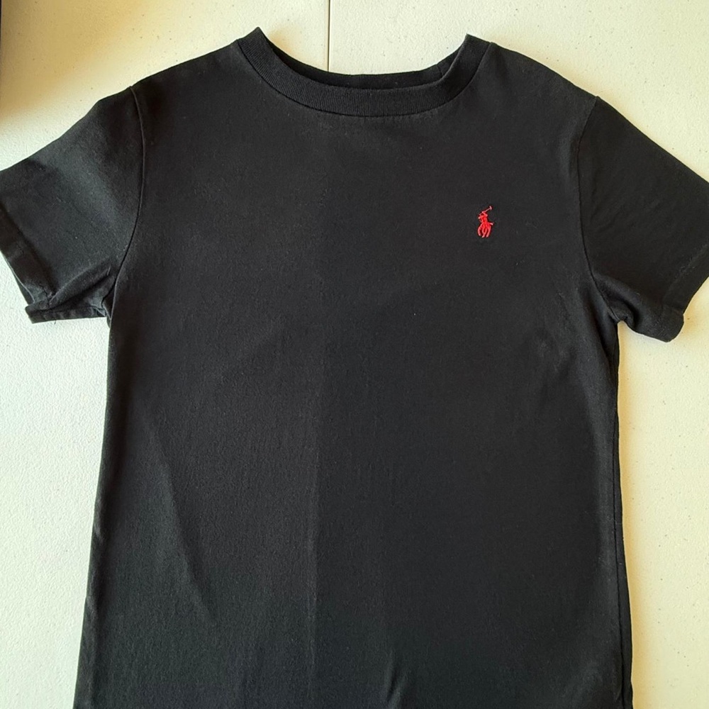 Polo by Ralph Lauren Kids Tee in Black with Red Logo
